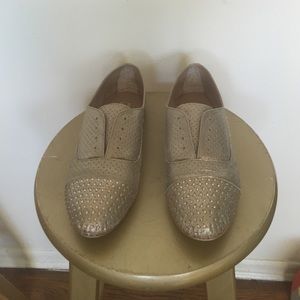 Metallic Steve Madden Oxfords