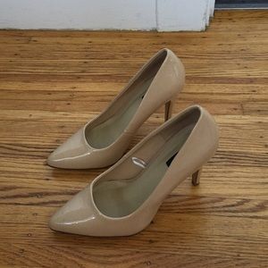 Forever 21 nude patent pumps