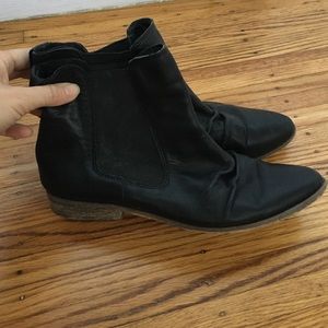 Urban Outfitters black slouchy booties