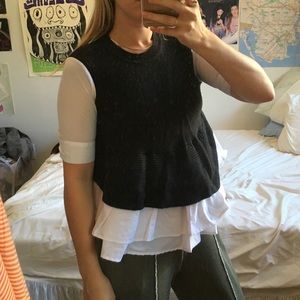 Anthropologie Peplum sweater top