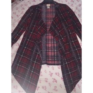 Burgandy long cardigan