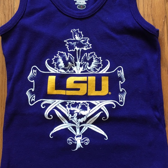 LSU ribbed tank top - Picture 2 of 2