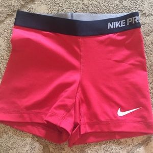 Red Nike Pro's Adult XS