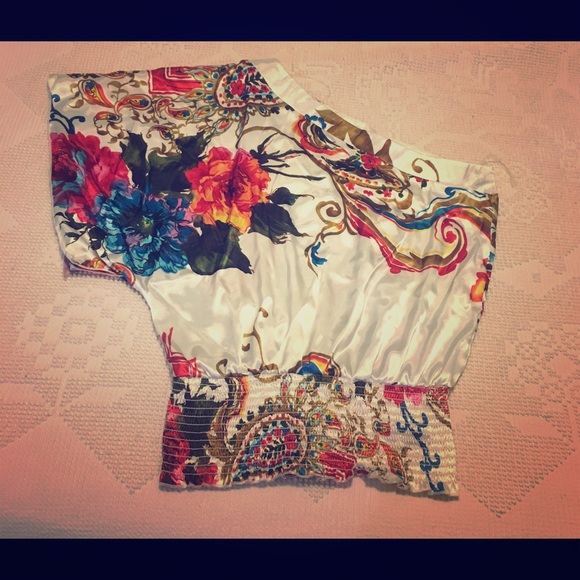 Floral One Shoulder Top