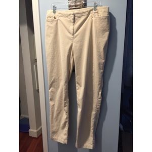 J. Jill cream-Colored Cords, Stretch