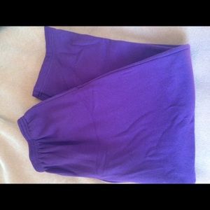 Purple sweatpants with pockets