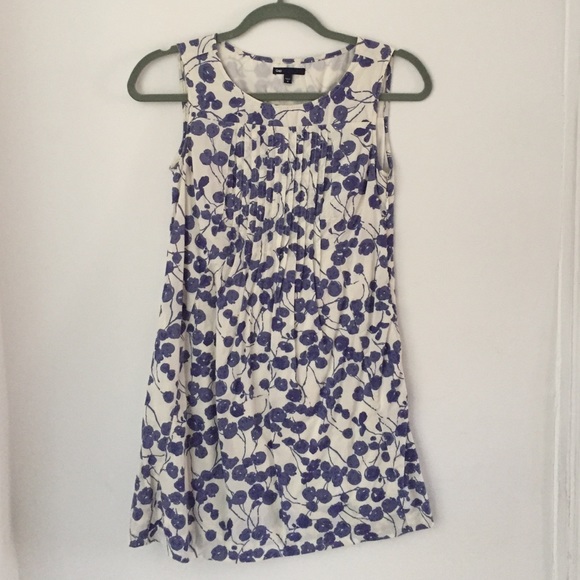 Gap 100% cotton blue print dress