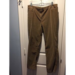 J. Jill Medium-Brown Corduroy Pants, Stretch