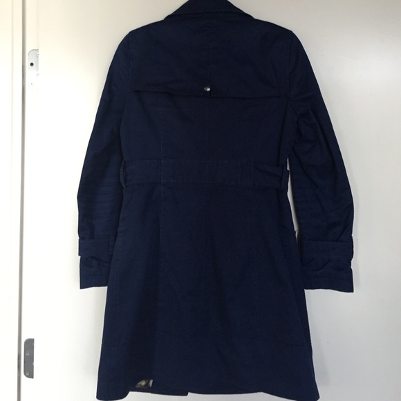 Soia & Kyo Marine Blue Twill Trenchcoat - Picture 3 of 4