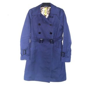 Soia & Kyo Marine Blue Twill Trenchcoat