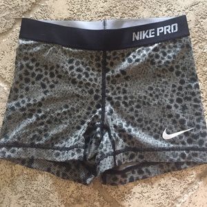 Nike Pro's Adult XS Grey with black spots