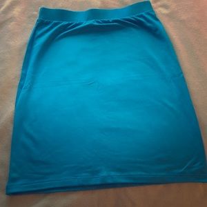 Blue mini skirt
