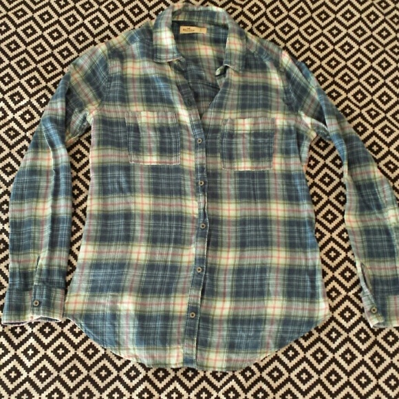 Hollister Co. Flannel💙💖