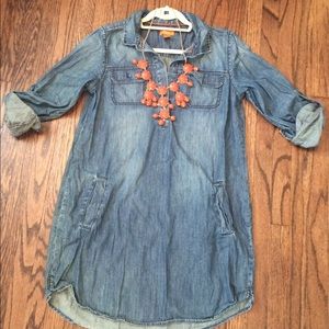 Light-wash jean dress