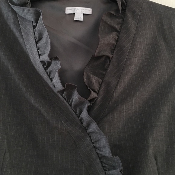 Ruffled neck line dress - Picture 2 of 4