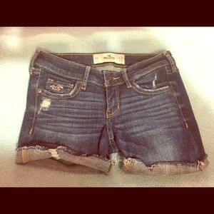 Hollister cut off shorts size 24