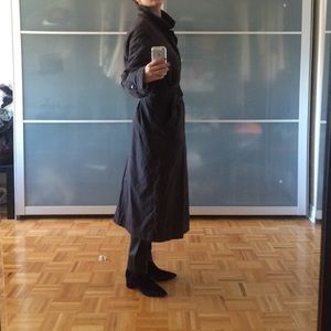 Move Out Sale. Elegant silk blend trench coat