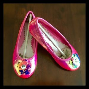 Laura Ashley Holographic Ballerina Shoes