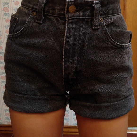 Black high waisted shorts