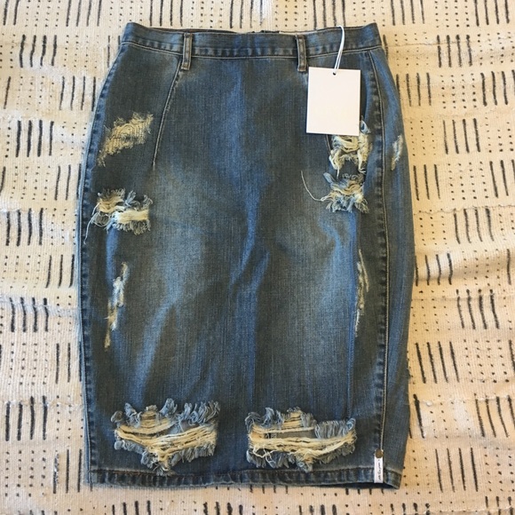 One Teaspoon denim skirt