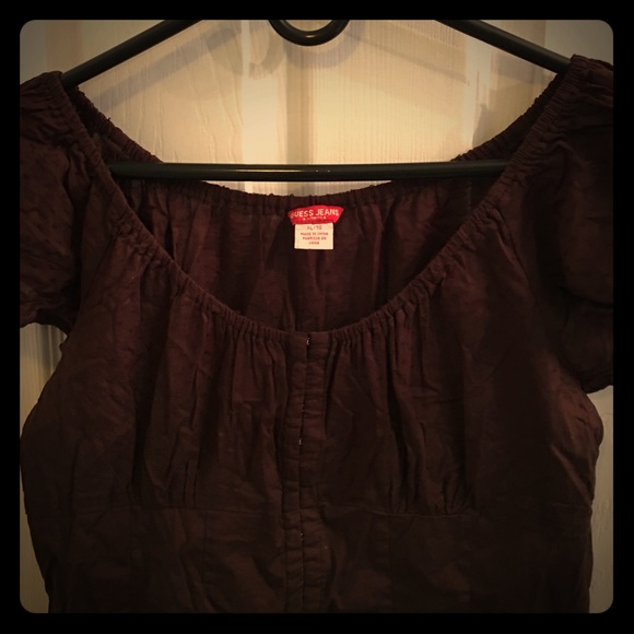 Guess brown blouse