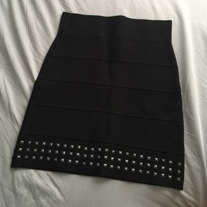 BCBGMaxazria studded bandage pencil skirt