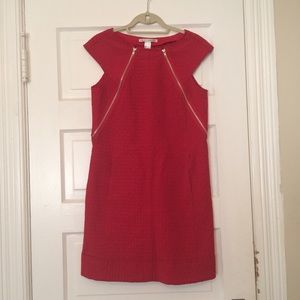 Cherry red mid length dress
