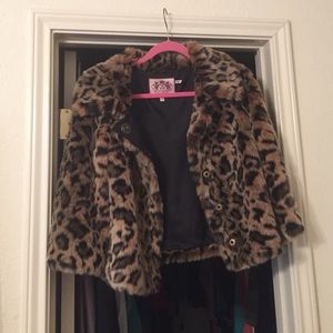 Juicy Couture faux fur jacket xs