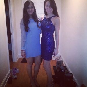 Sequined La Femme Homecoming/Prom Dress