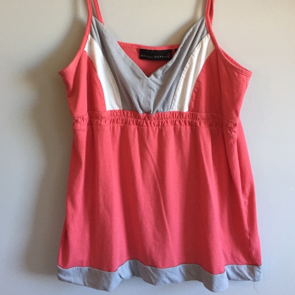 Pink and Grey Tank Top