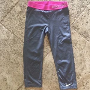 Nike Pro's Youth Large Capri length
