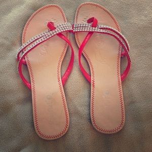Red sandals