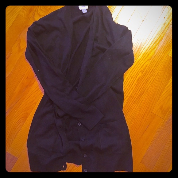 Black boyfriend/oversized cardigan