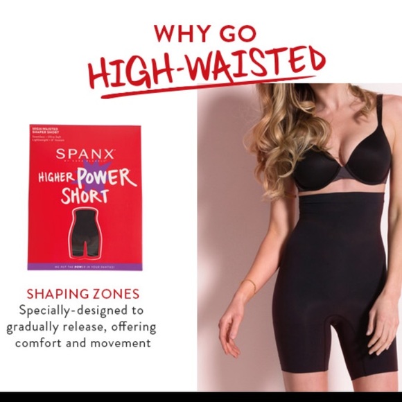 Higher power short SPANX BLACK MEDIUM