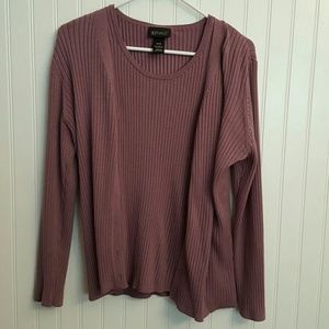 2 piece Lane Bryant Sweater set-Purple