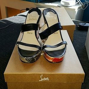 Authentic Christian Louboutin Wedges