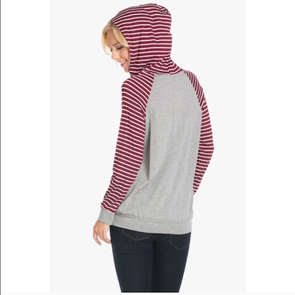 Red Striped Reindeer Top - Picture 4 of 4