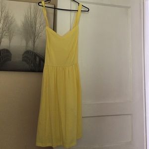Yellow A-Line dress