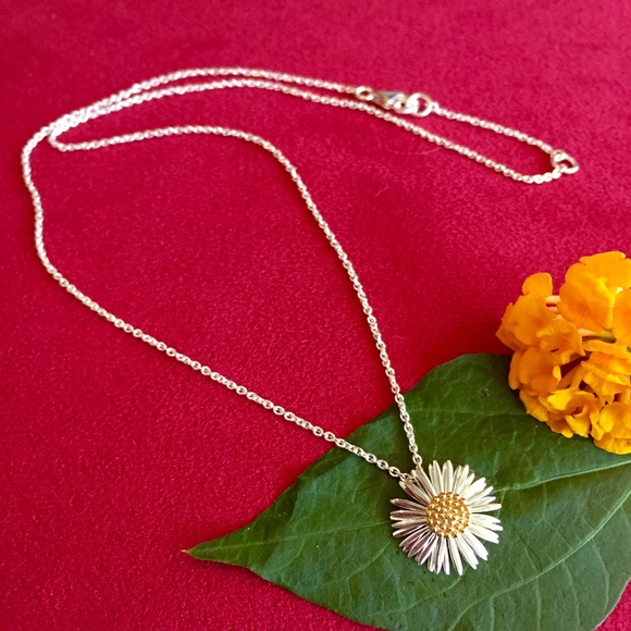 Daisy London sterling & 14K gold Daisy necklace