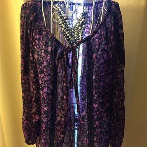 Lauren Conrad flowing boho blouse