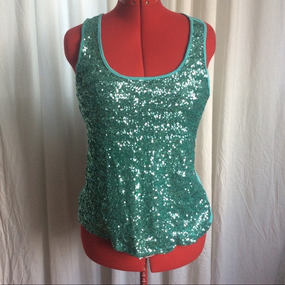 INC sequined tank top