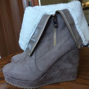 Brand new! Juicy Couture wedge boots