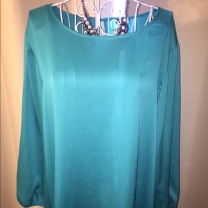 Beautiful teal Ann Taylor blouse