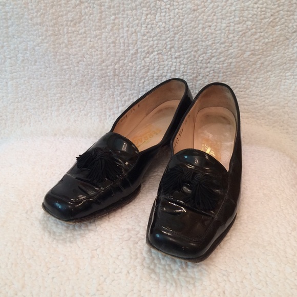 Patent leather loafers