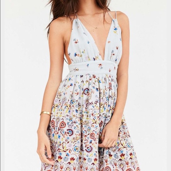 Ecote halter gauze dress