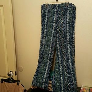 Knit palazzo pants