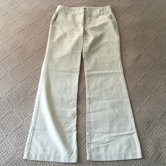 J crew factory relaxed fit linen cotton pant 6
