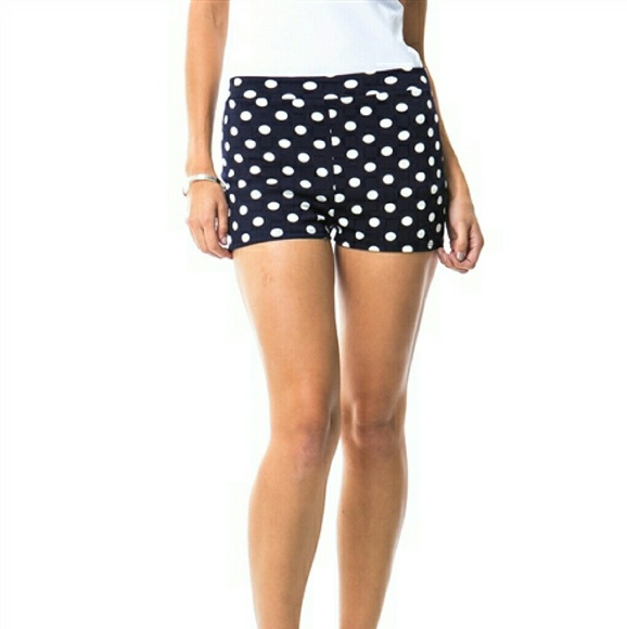 Pinup Navy/White polka dot shorts size S-M-L