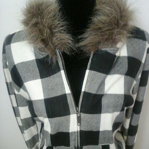 CUTE BUFFALO CHECK HOODIE