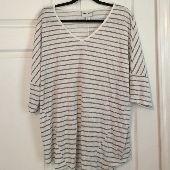 3/4 sleeve oversized tunic